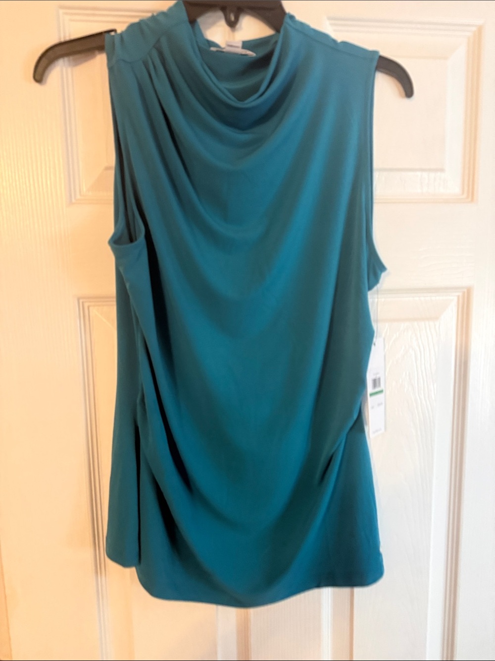 Calvin Klein Teal Sleeveless Cowl Neck Camisole